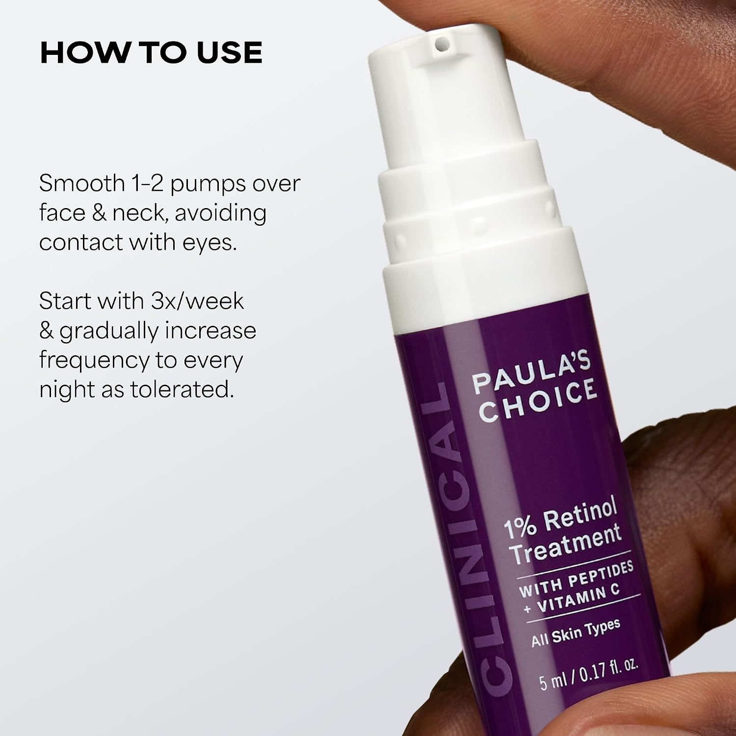 Paula's Choice CLINICAL 1% Retinol Face Treatment with Peptides | Anti-Aging Face Serum with Vitamin C & Licorice Extract for Fine Lines & Wrinkles, Fragrance Free