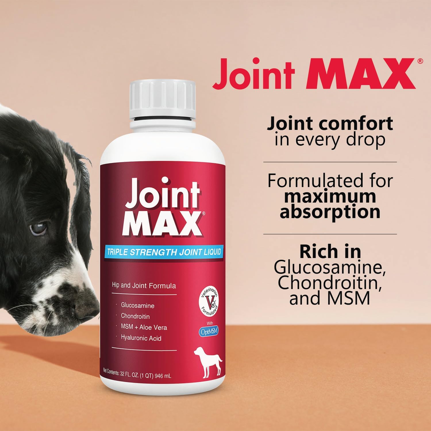 TS Joint Supplement Vet Formulated Pain & Inflammation Relief Treats Hip Dysplasia & Arthritis.Glucosamine, Chondroitin, Turmeric, MSM, HA, Creatine, Omega 3 EPA+DHA. All Dogs 240 Soft Chews