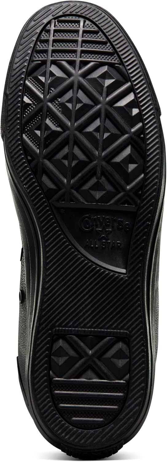 Converse Chuck Taylor All Star Leather High Top Shoe, black mono, 11 M US