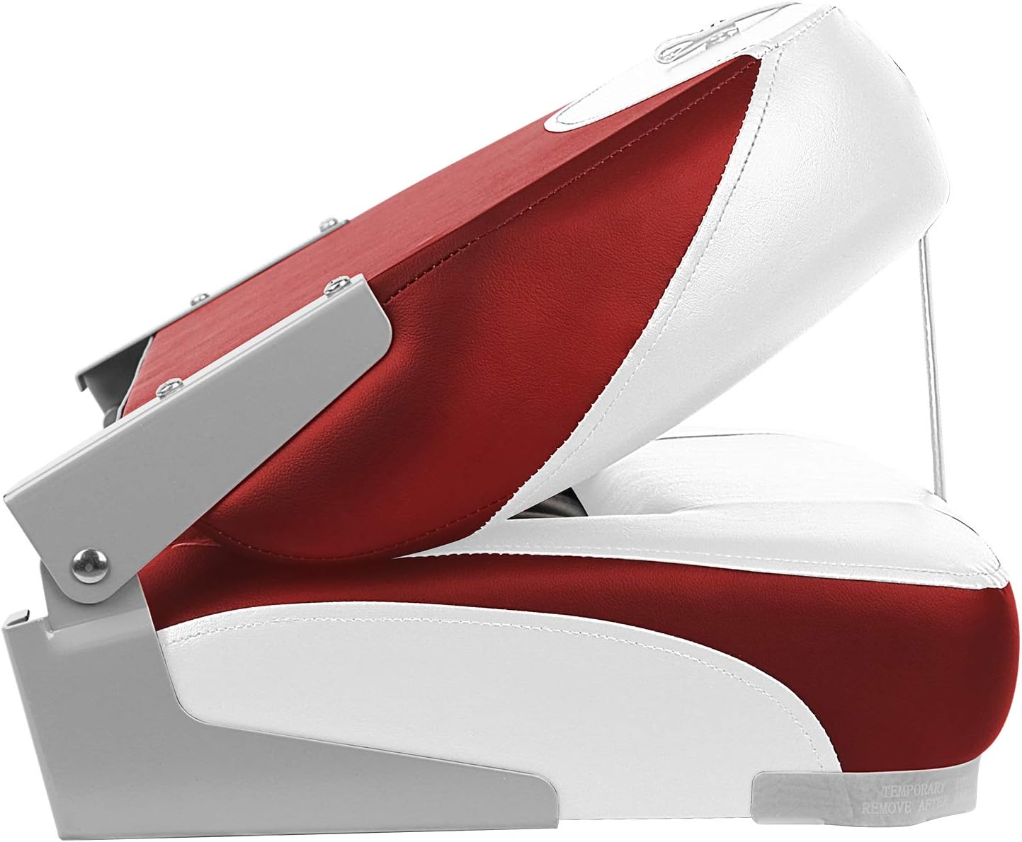 XGEAR Fold-Down Boat Seat, Low Back Fishing Boat Chair