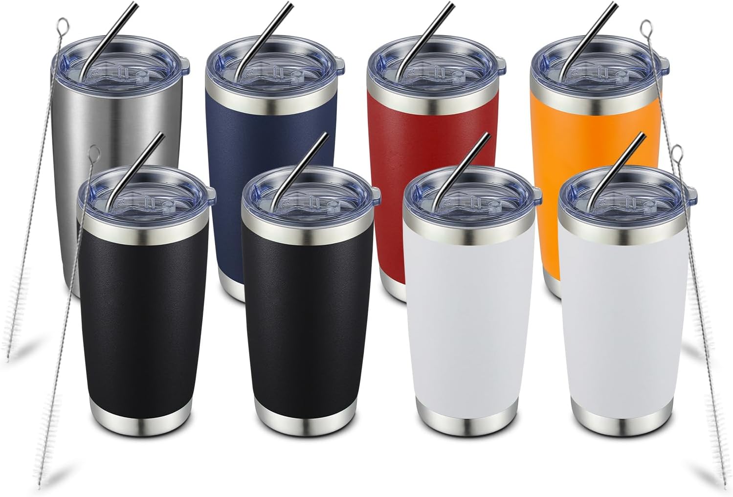 COMOOO 20oz Double Wall Vacuum Insulated Travel Mug
