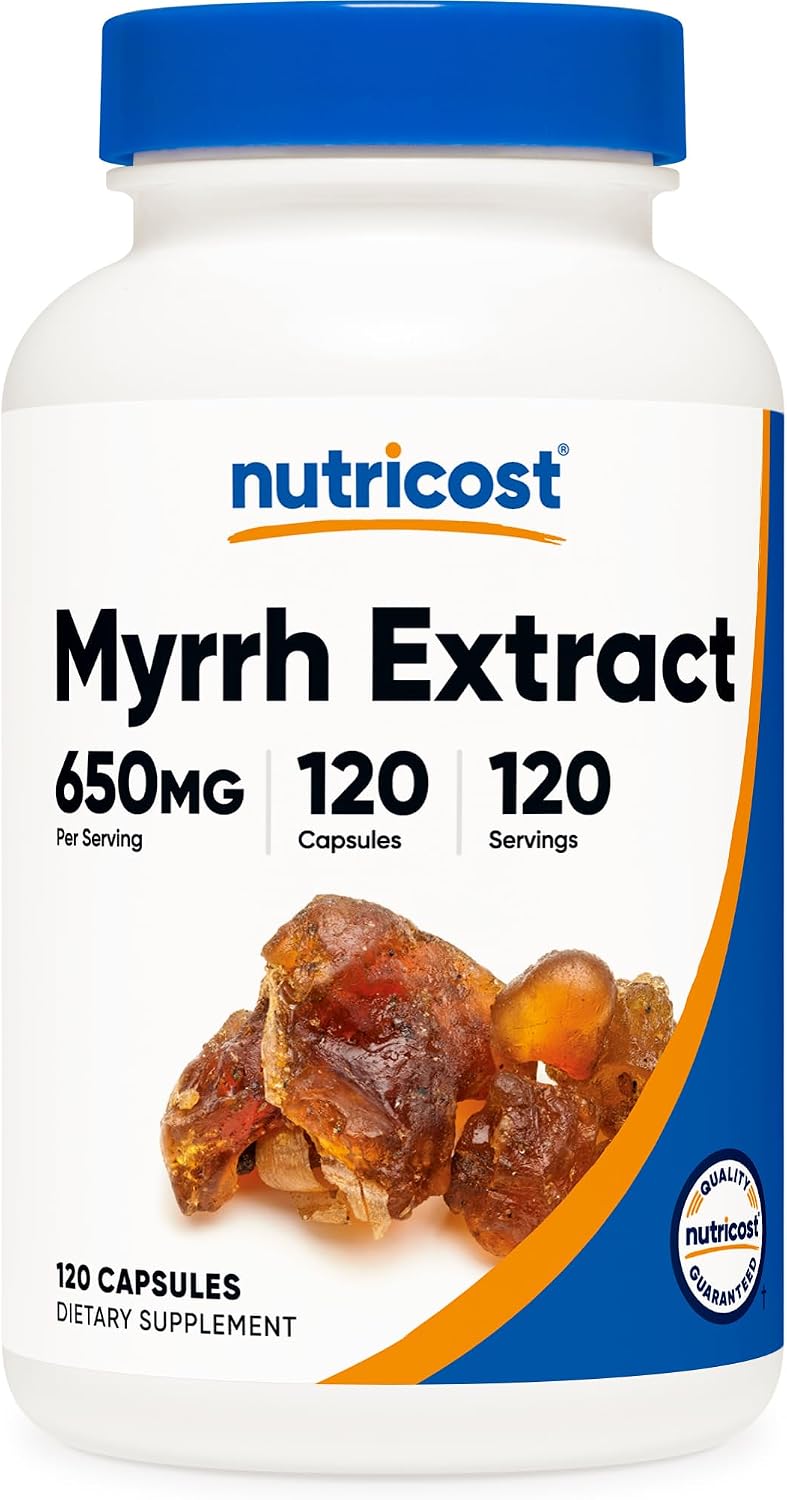 Nutricost Myrrh Extract 120 Capsules for 120 Servings Per Bottle, GMO-Free