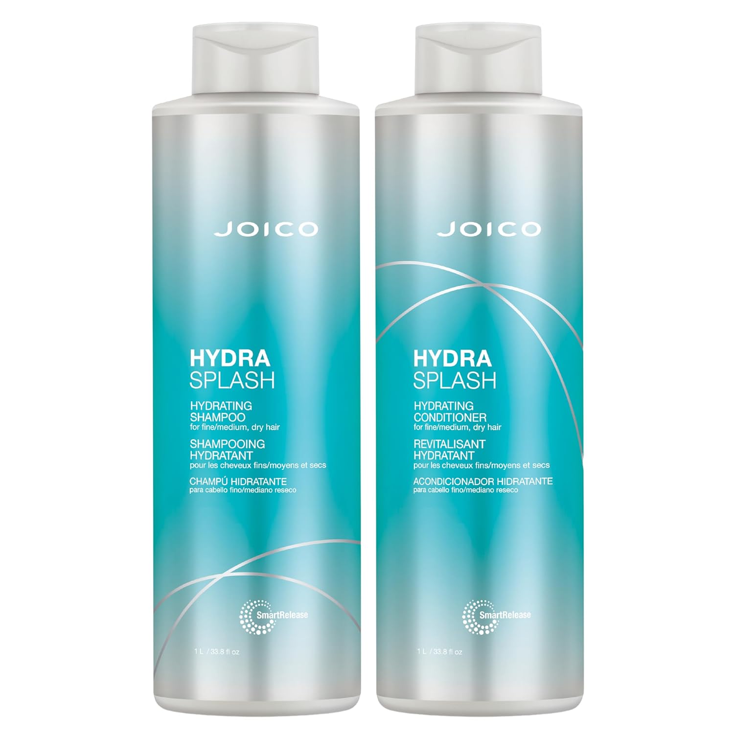 Joico HydraSplash Hydrating Shampoo & Conditioner Set, Preserve Natural Moisture, for Fine / Medium / Dry Hair