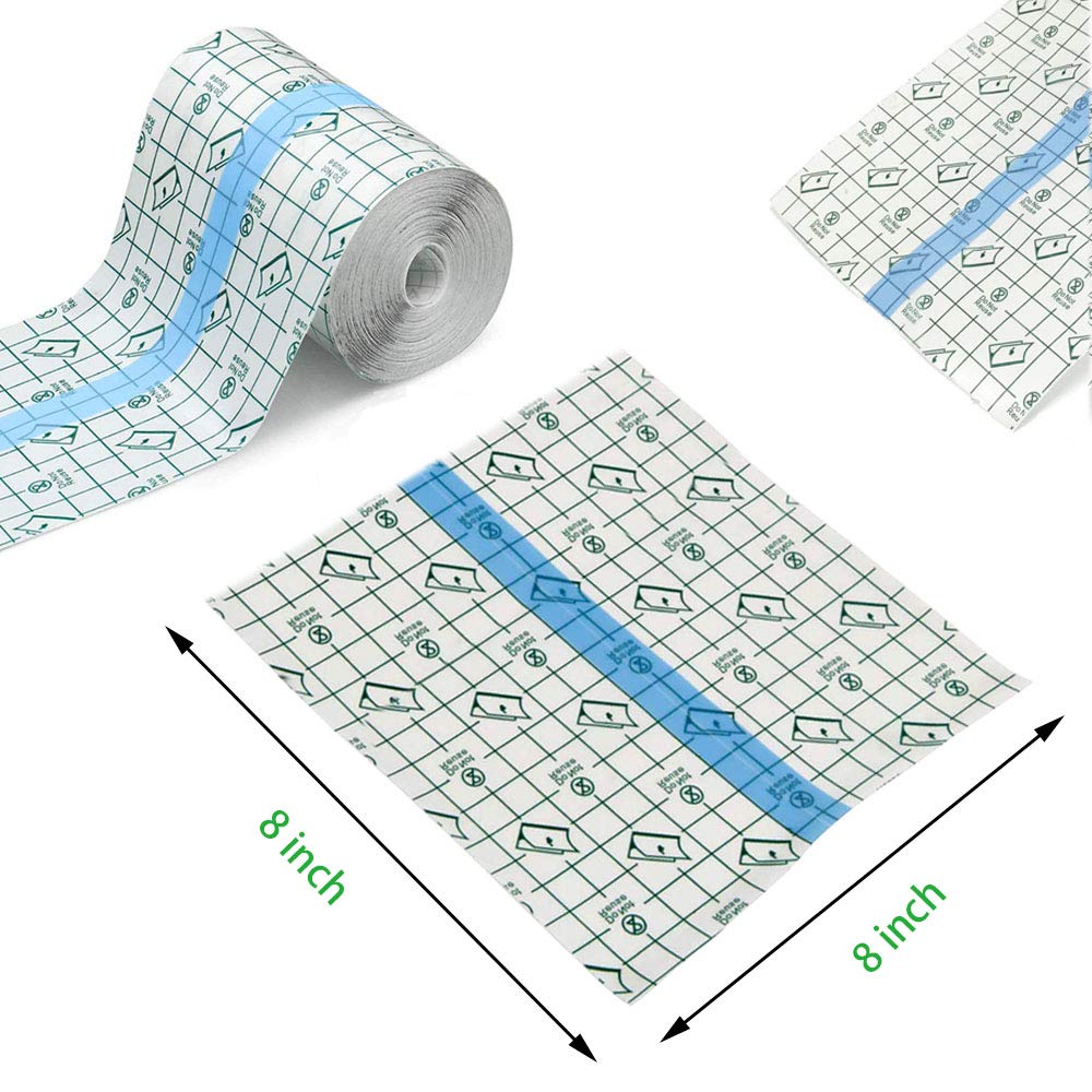 Flatoedu Tattoo Aftercare Bandage Roll 6" x 2 Yard - Waterproof Film