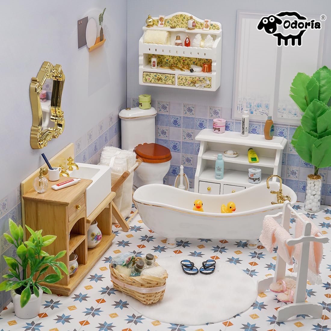 Odoria 1/12 Miniature Plants Dollhouse Decoration Accessories