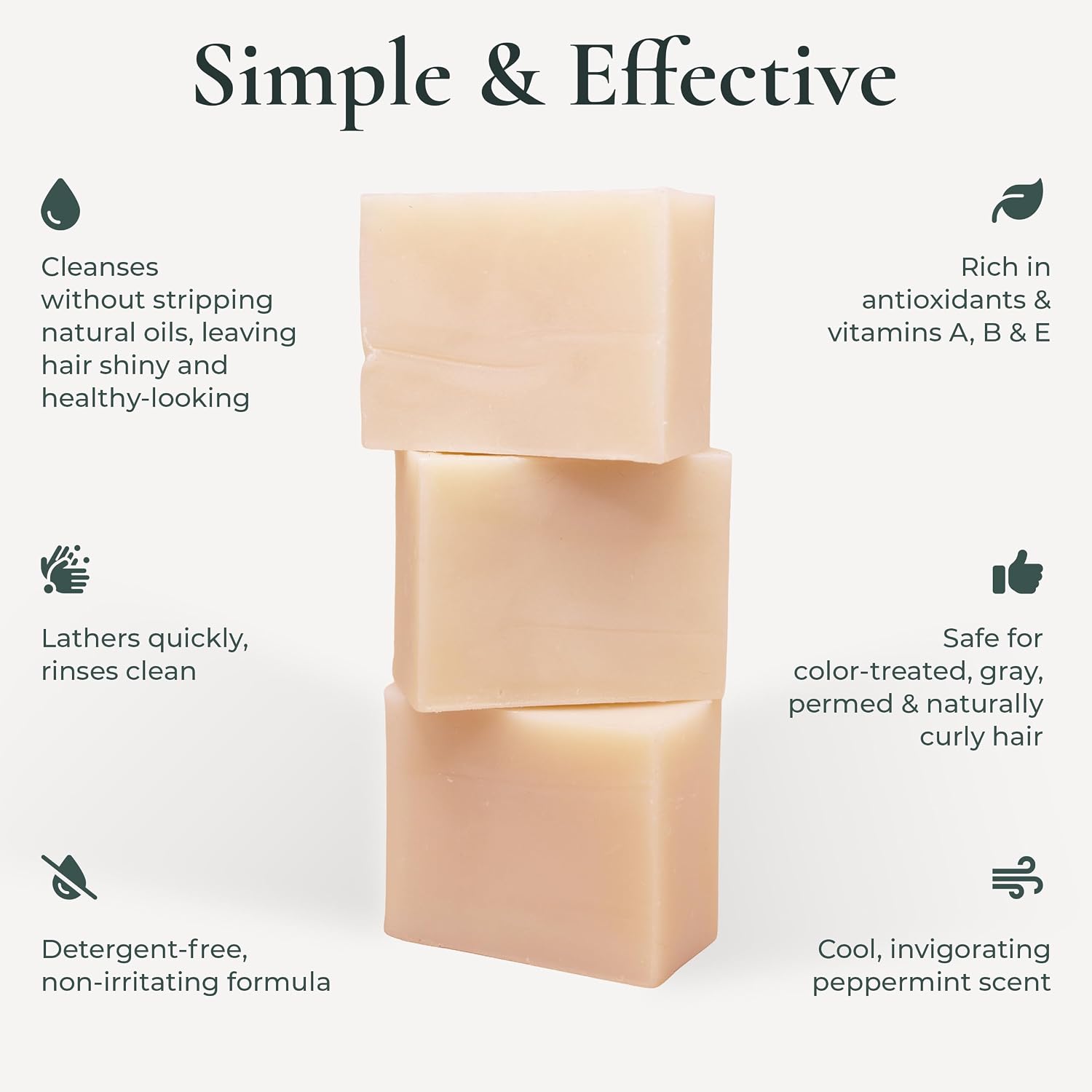 J.R.LIGGETT'S Moisturizing Formula Shampoo Bar Restores Softness 3.5 oz | All-Natural Solid Shampoo Bar Hair Cleanser with Coconut Oil and Aloe Vera, Fragrance-Free, Sulfate-Free