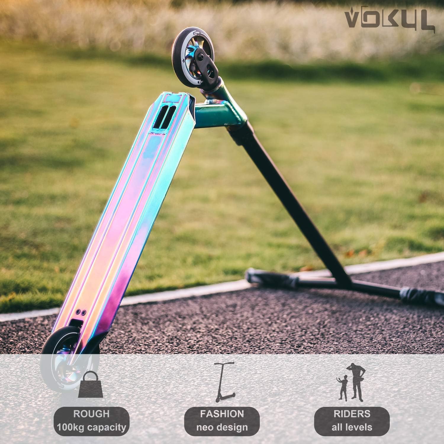 VOKUL K1 Pro Scooters - Stunt Scooter | Trick Scooter - Intermediate and Beginner Freestyle Scooter for Kids 8 Years and UP,Teens and Adults -Quality Kick Pro Scooter for Boys and Girls