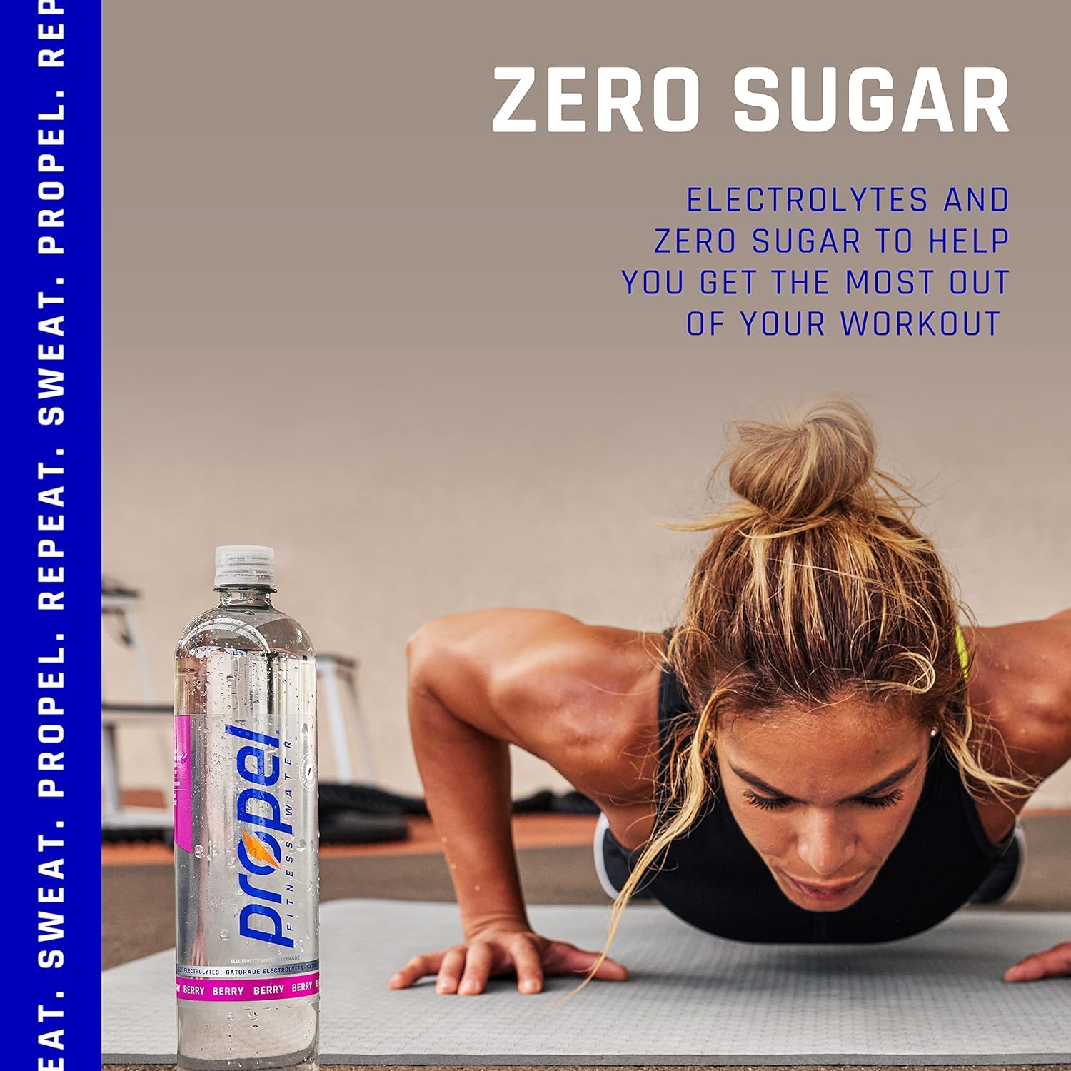 Propel, Kiwi Strawberry, Zero Calorie Sports Drinking Water with Electrolytes and Vitamins C&E, 16.9 Fl Oz (12 Count)