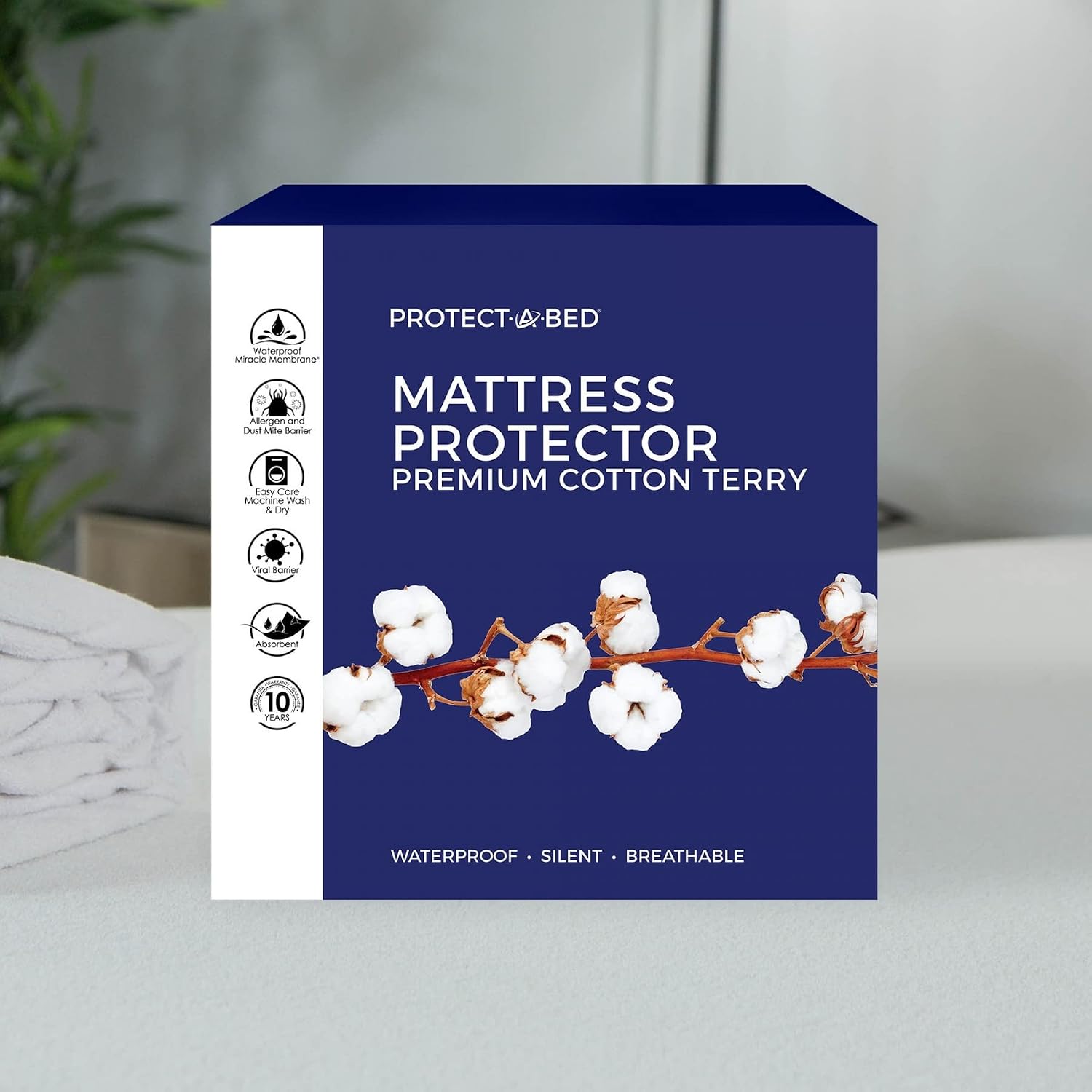 Protect-A-Bed Cool Waterproof Mattress Protector, King