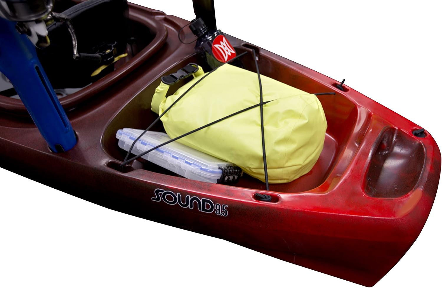 Perception Sound 10.5 | Sit Inside Kayak for Fishing and Fun | Two Rod Holders | Large Rear Storage