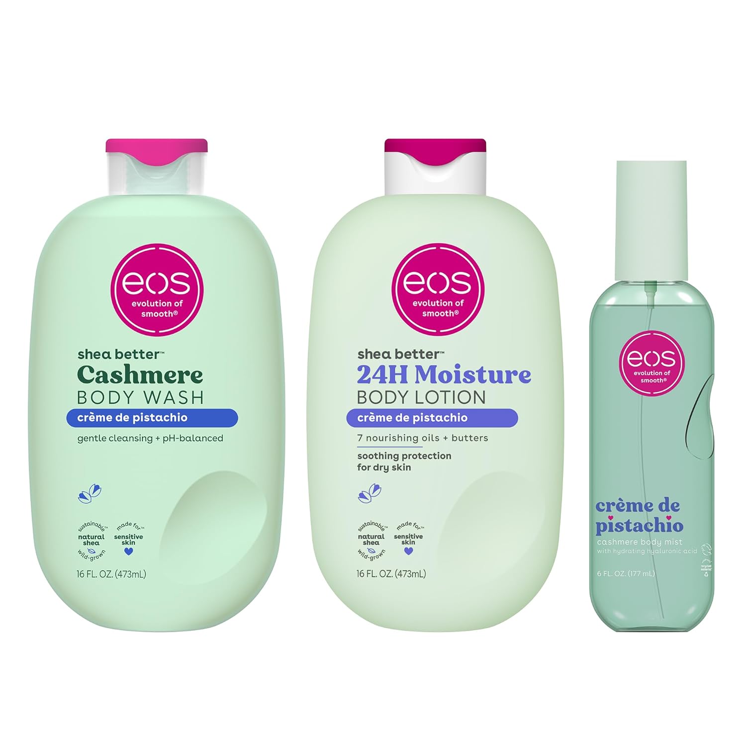 eos Shea Better 24H Moisture Body Lotion- Pomegranate Raspberry, 16 fl oz