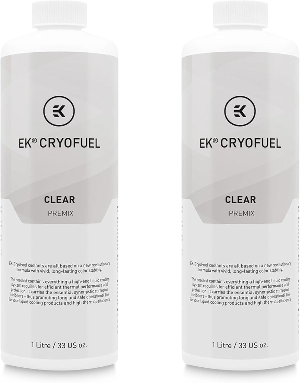 EKWB EK-CryoFuel Premix PC Coolant, 1000mL, Space Black, 2-Pack