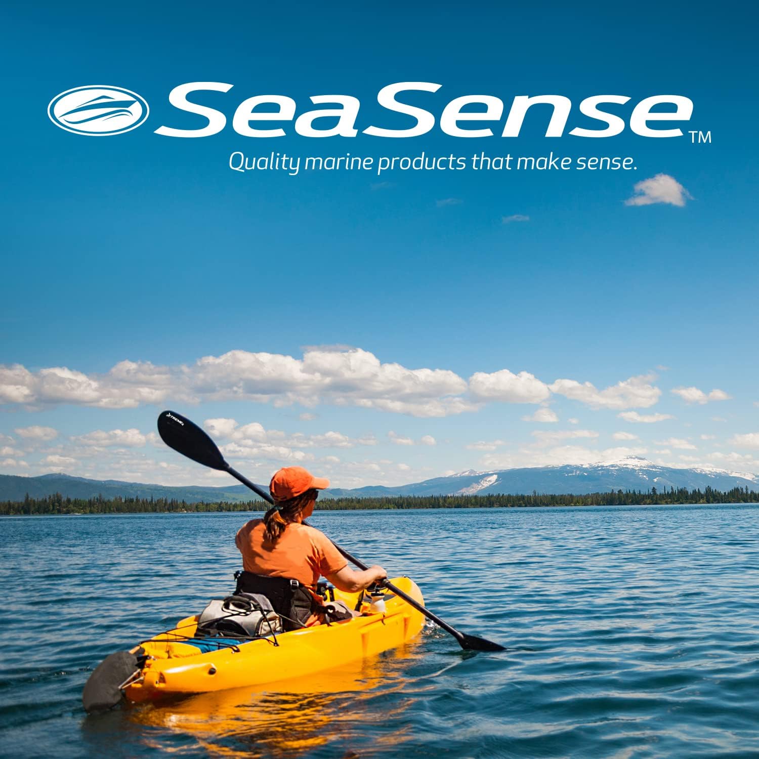 SeaSense Xtreme 2 Kayak Paddle, 96” - Fiberglass Reinforced Nylon Blades, 2-Piece Construction - Great for Sport, Sea, Whitewater, Recreational & Fishing Kayaking