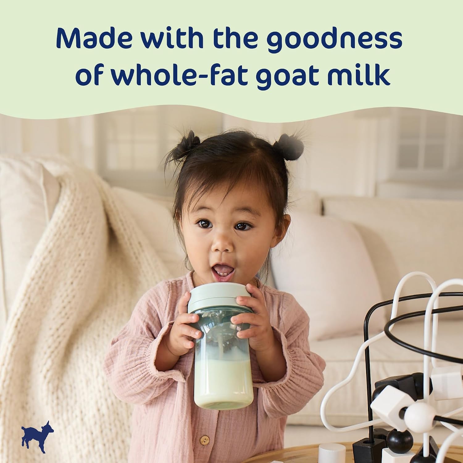 Kabrita Goat Milk Toddler Drink, Clean Label Certified, Gentle, 28oz | Toddler Nutrition Drink, 12–24 Months, Easy to Digest, Supports Gut Health, Immunity & Brain Development 28oz