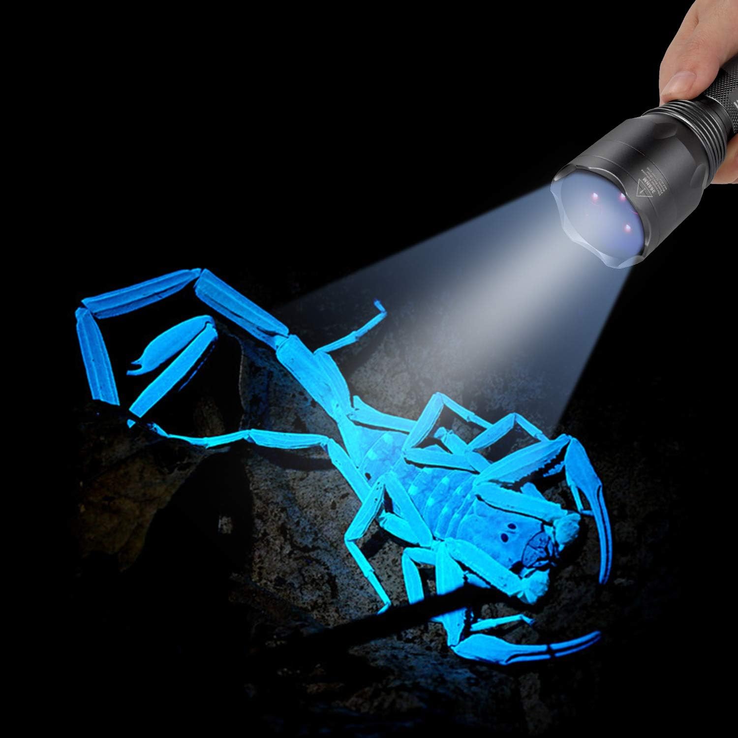 LUMENSHOOTER S3 365nm UV Flashlight with 3 LEDs
