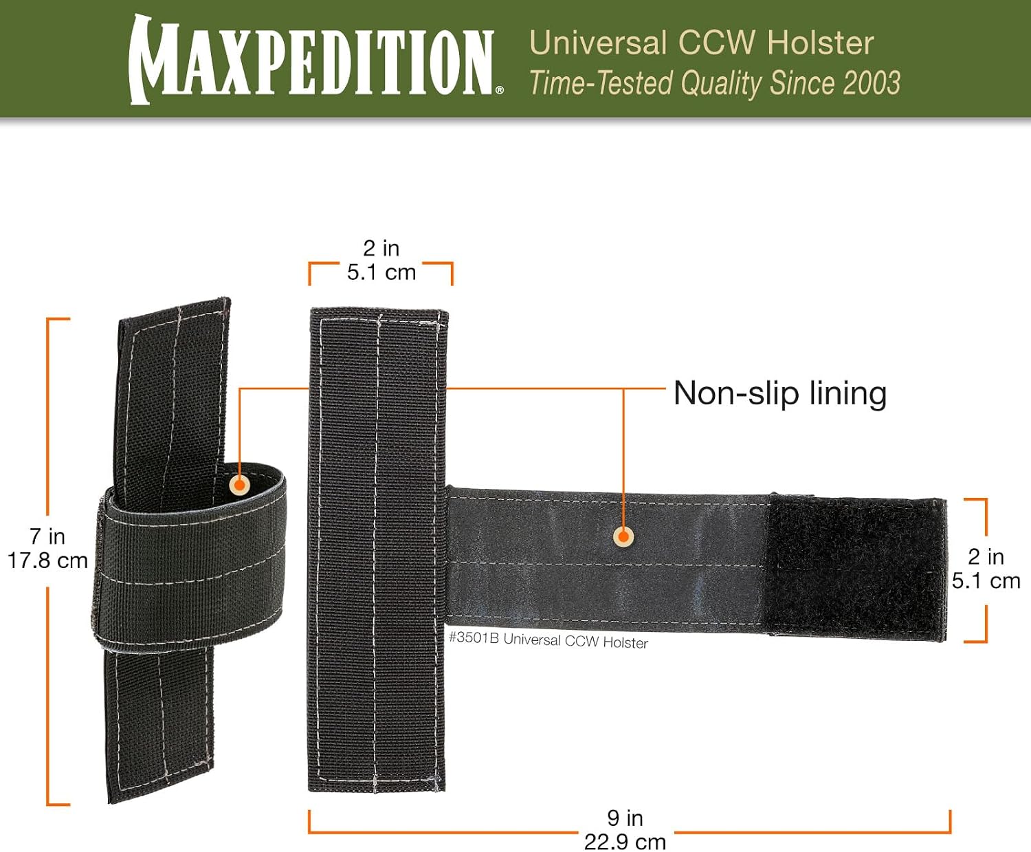 Maxpedition Universal CCW Holster (Black)