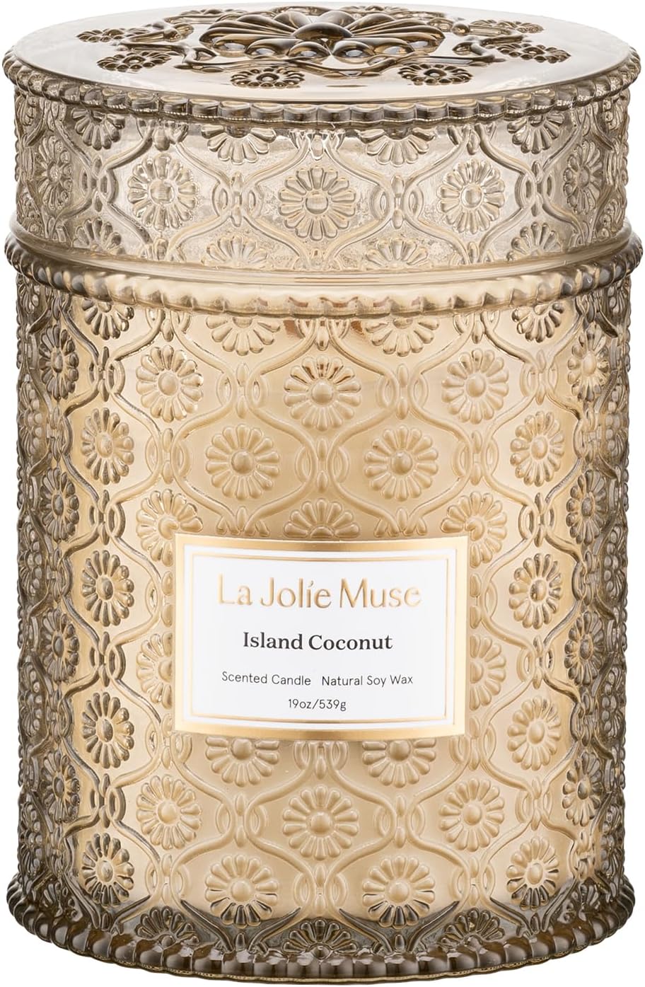 LA JOLIE MUSE Starlit Fir Pine Scented Candles for Home,19 oz Natural Soy