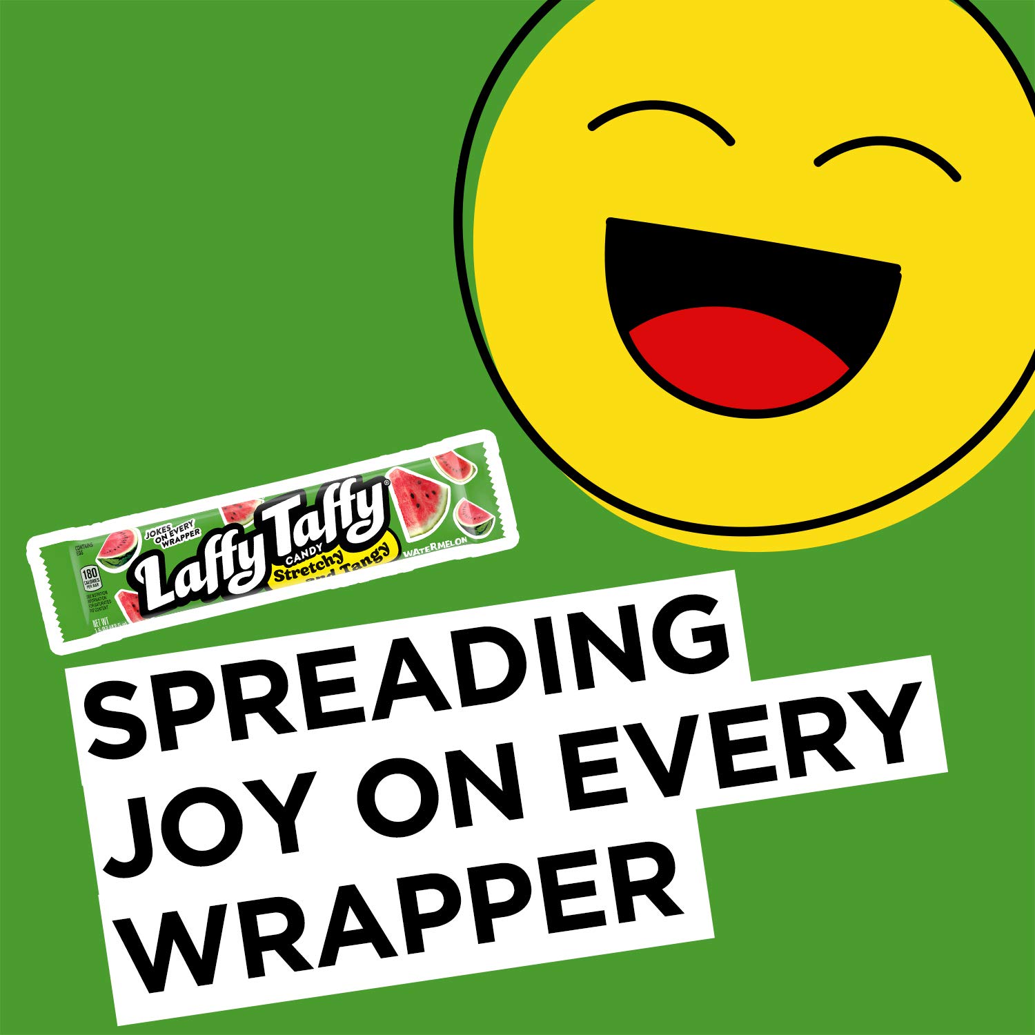 Laffy Taffy Variety Box, Grape Watermelon Cherry Chewy Candy, 1.5 oz, 24 Ct | Grape, watermelon, cherry stretchy tangy taffy, individually wrapped, jokes on wrapper, lunchbox, sharing