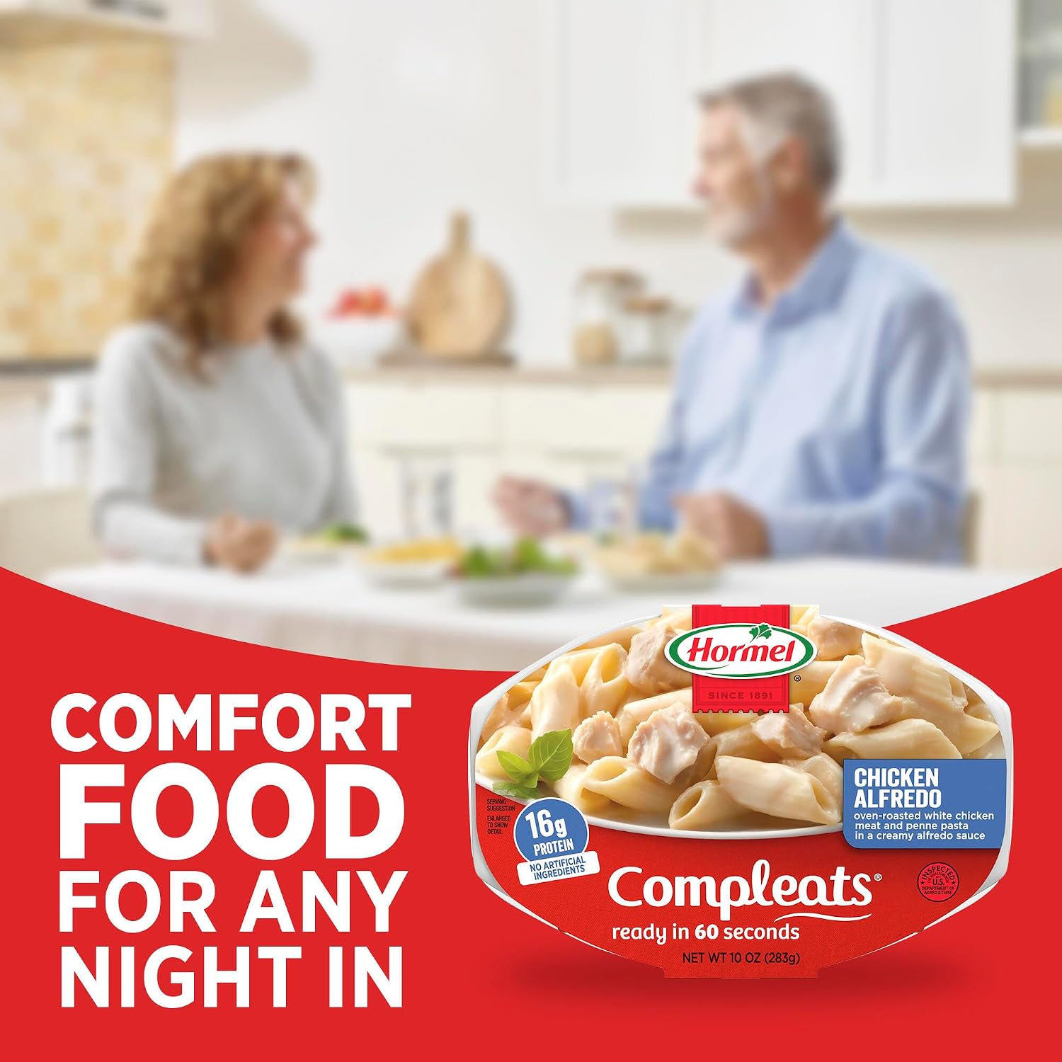 HORMEL COMPLEATS Chicken Alfredo Microwave Tray, 10 Ounces