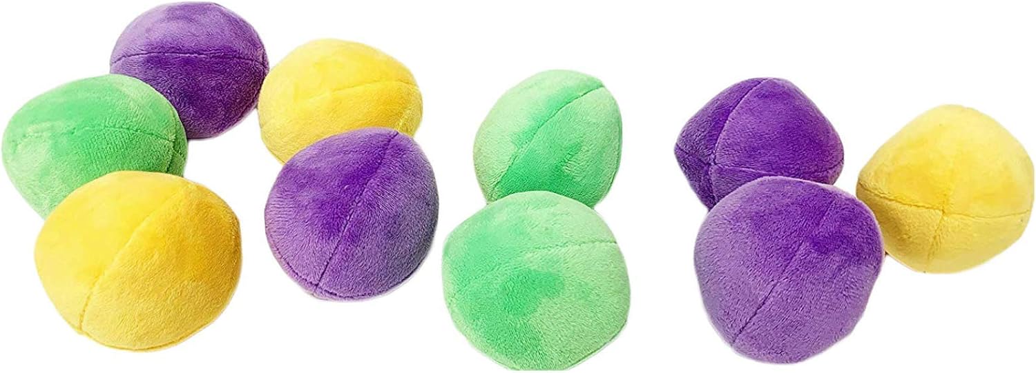 Midlee Hide a Ball Puzzle Dog Toy with 10 Plush Squeaker Balls (Small) | Interactive, Boredom Buster, Play Pet Squeaky