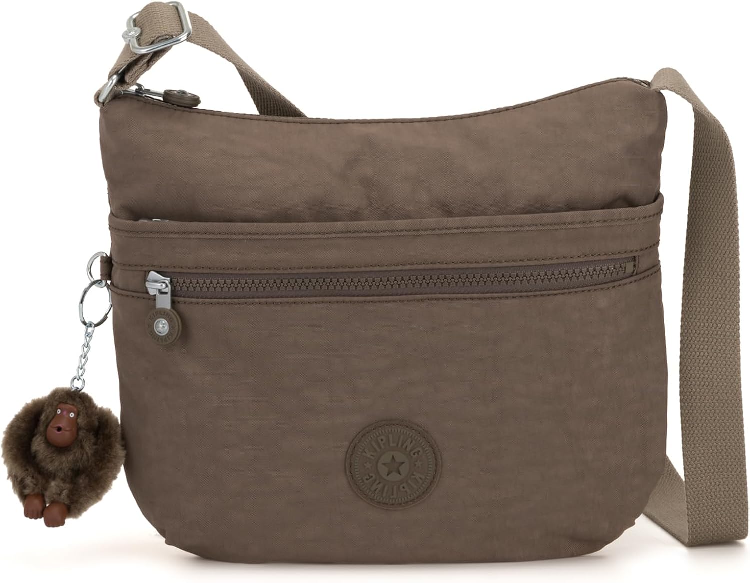 Kipling Womens Arto Crossbody Bag, Black Noir, 11.25 L X 10.25 H X 1.5 D US