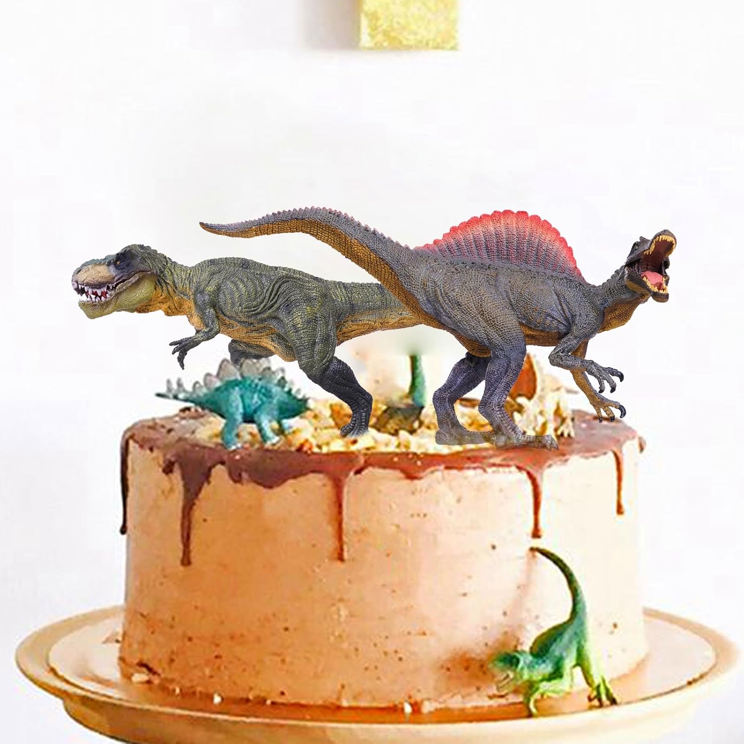 Gemini&Genius Dinosaur Toys Tyrannosaurus Rex and Spinosaurus Figures Toys
