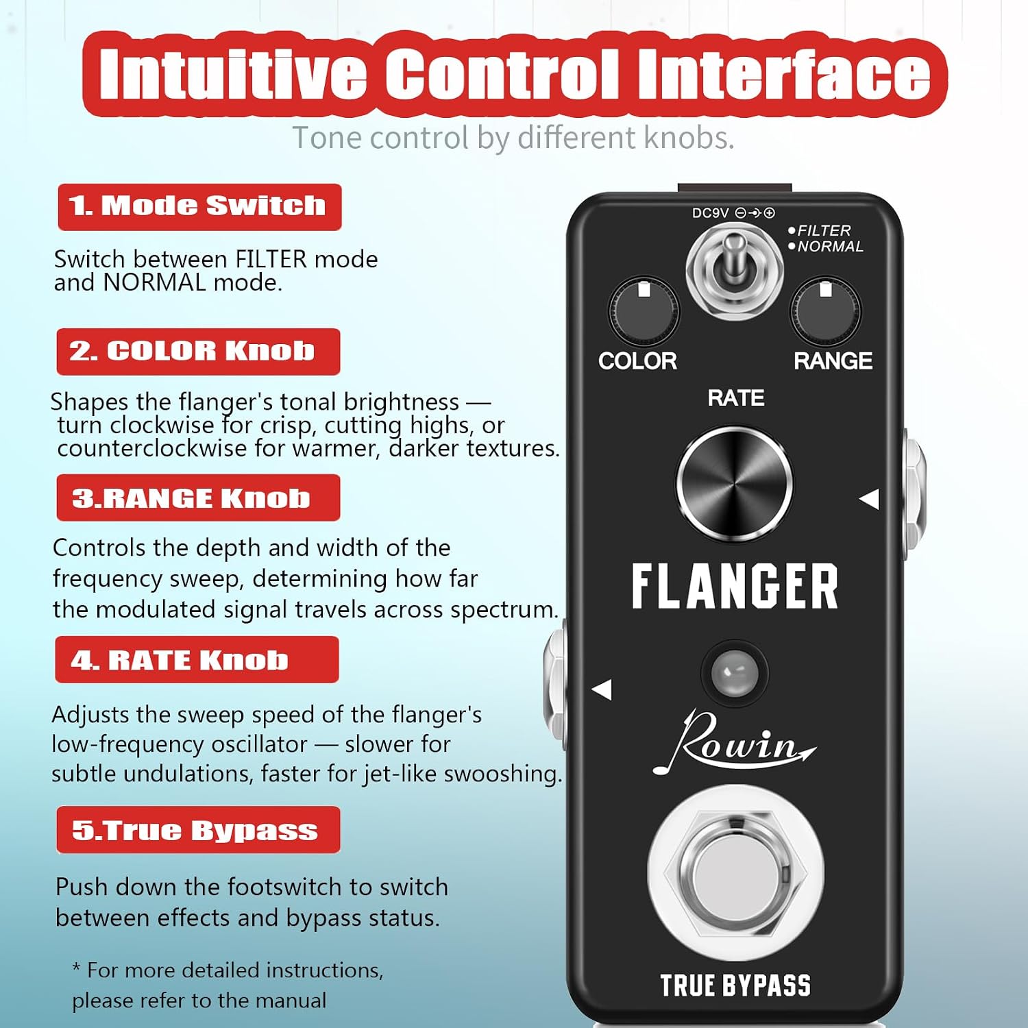 Vintage Vacuum Bluesy Guitar Effect Pedal,Electric Guitar Effect Sound Low Key Mild Clipping