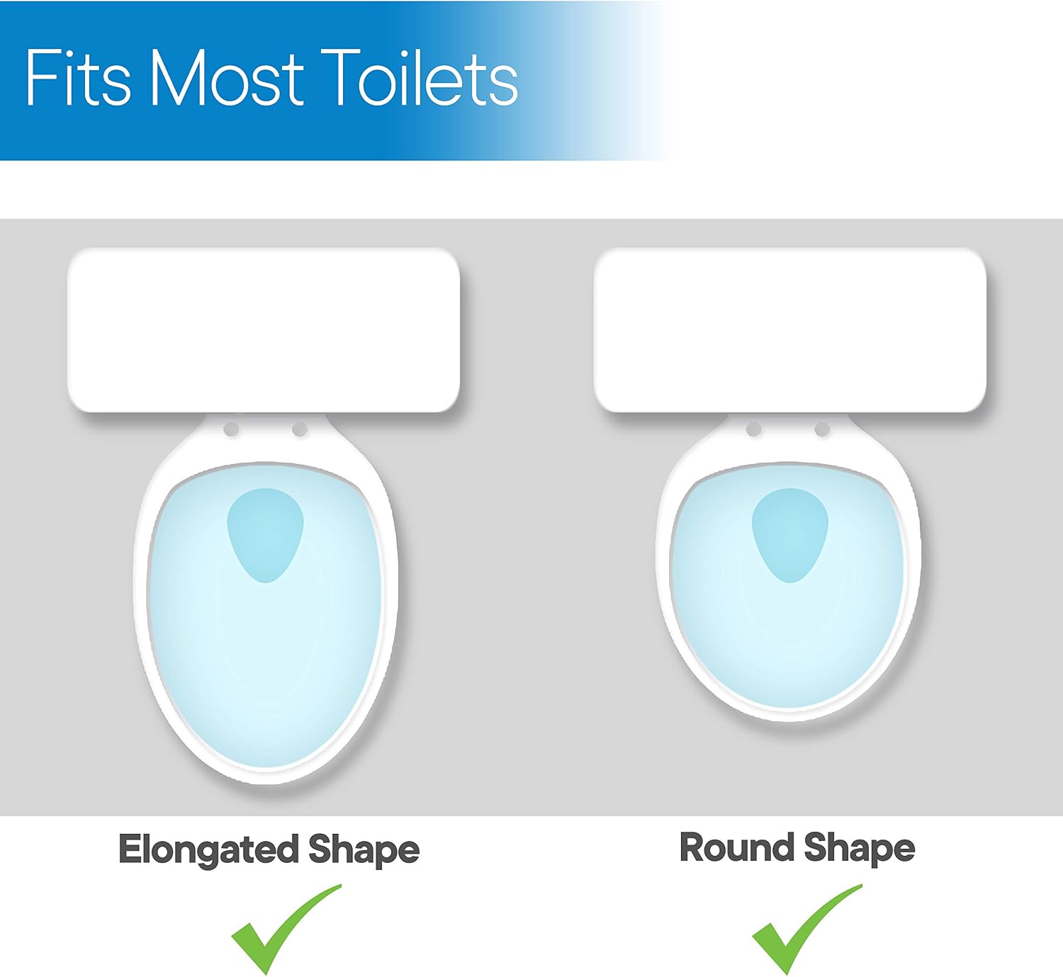 RMS Raised Toilet Seat - 5 Inch Elevated Riser with Adjustable Padded Arms