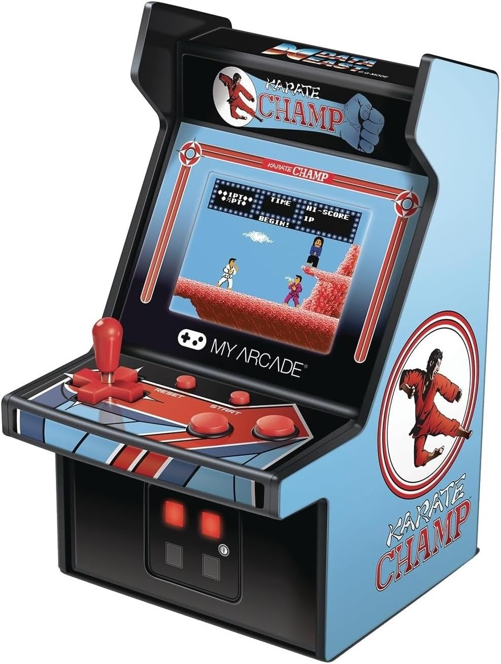 My Arcade Micro Player Mini Arcade Machine: Galaga Video Game, Fully Playable, 6.75 Inch Collectible, Color Display, Speaker, Volume Buttons, Headphone Jack - Electronic Games