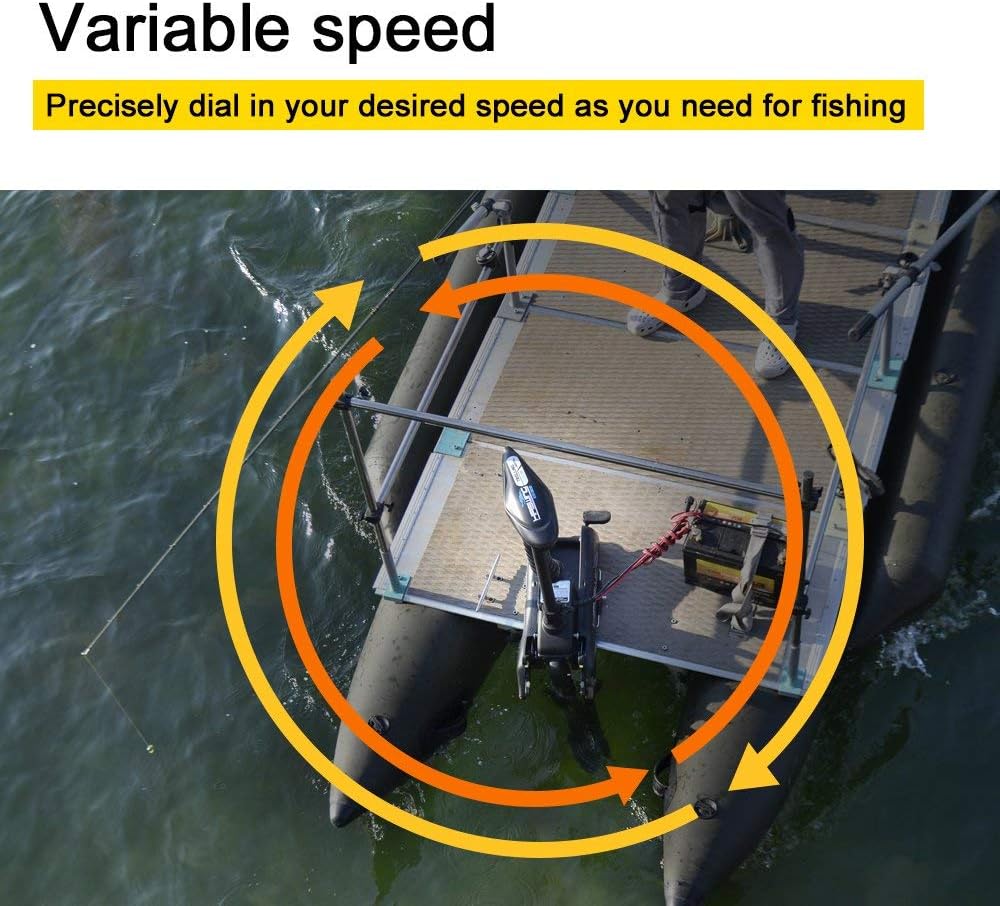 Haswing Bow Mount Trolling Motor 55lbs 48in with Remote, Quick Release | Fresh & Saltwater Ready, 164ft Wireless Remote Range, White, Fits Boats up to 19ft, Req 13.7 x 8" Flat Mount Surface