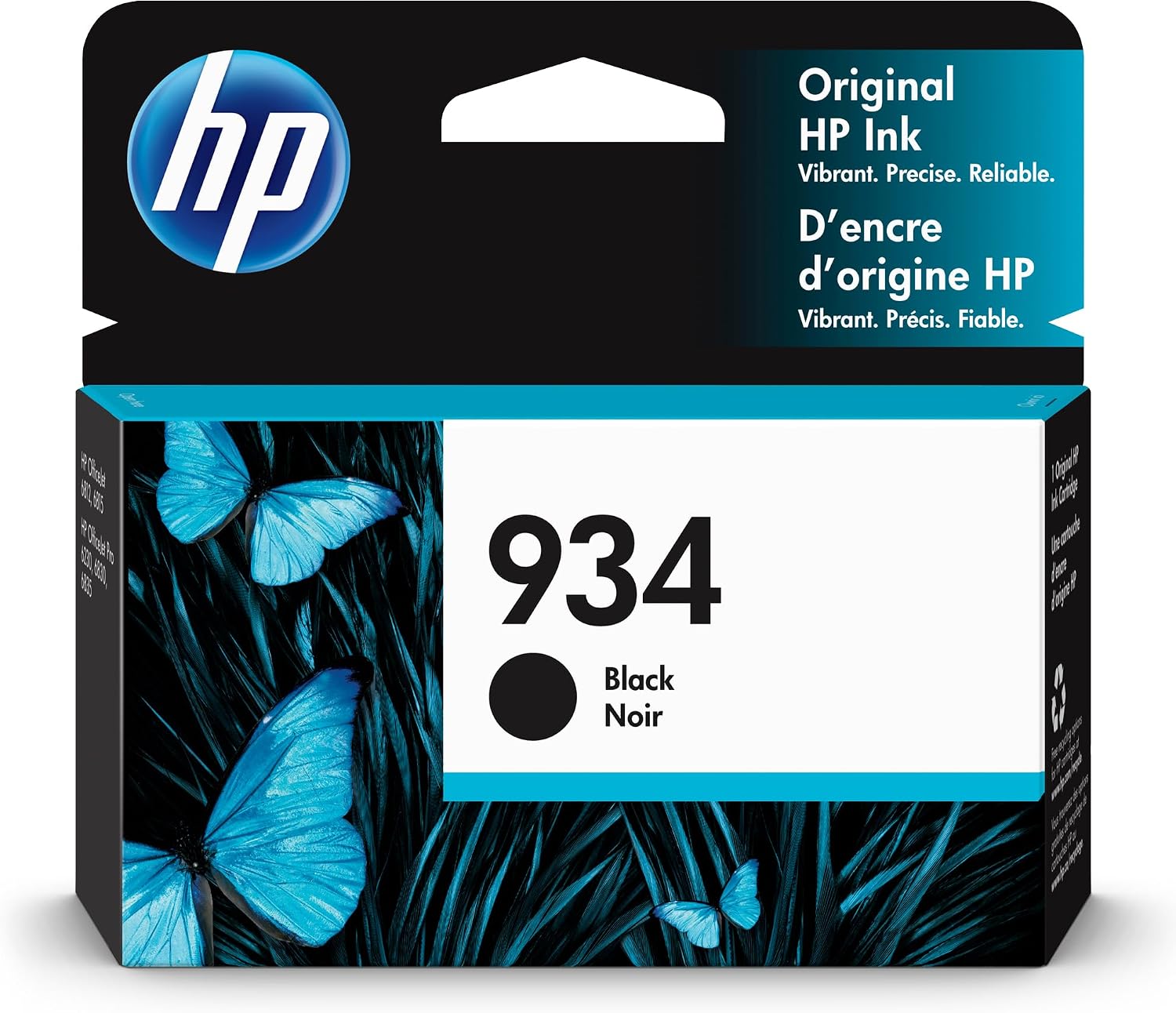 HP Original 935 Cyan, Magenta, Yellow / 934XL Black Ink Cartridges (4-Pack) | Works OfficeJet 6810; OfficeJet Pro 6230, 6830 Series | N9H66FN