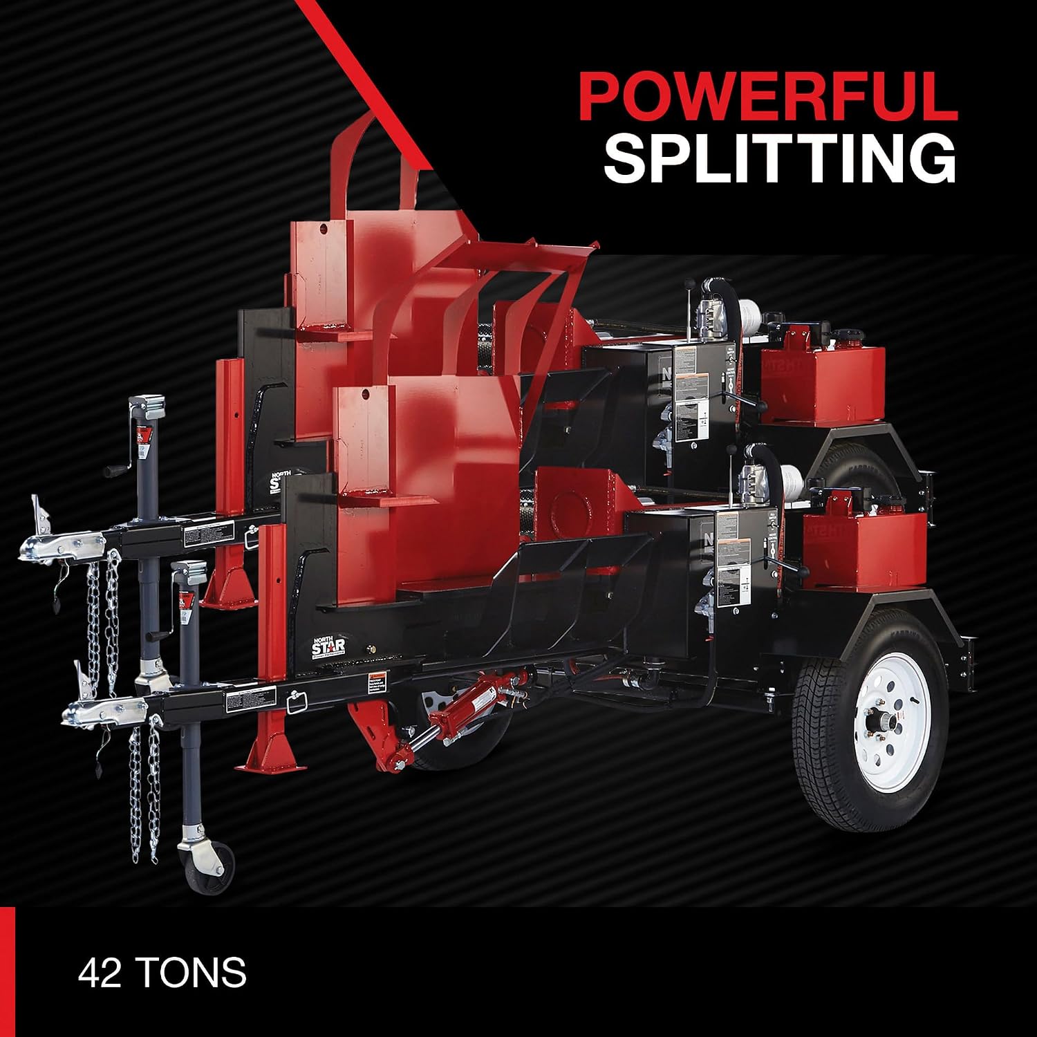 NorthStar Horizontal Log Splitter with Log Lift — 42-Ton, 688cc Honda GX630 Engine
