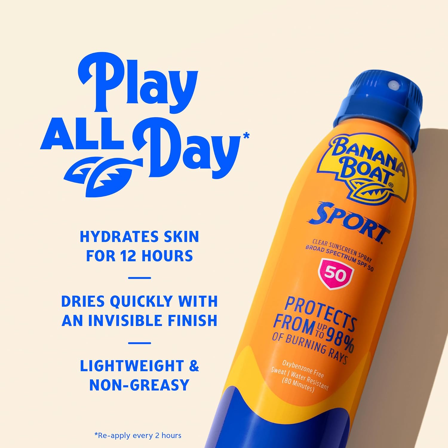 Banana Boat Sport SPF 100 Sunscreen Spray, 6 oz