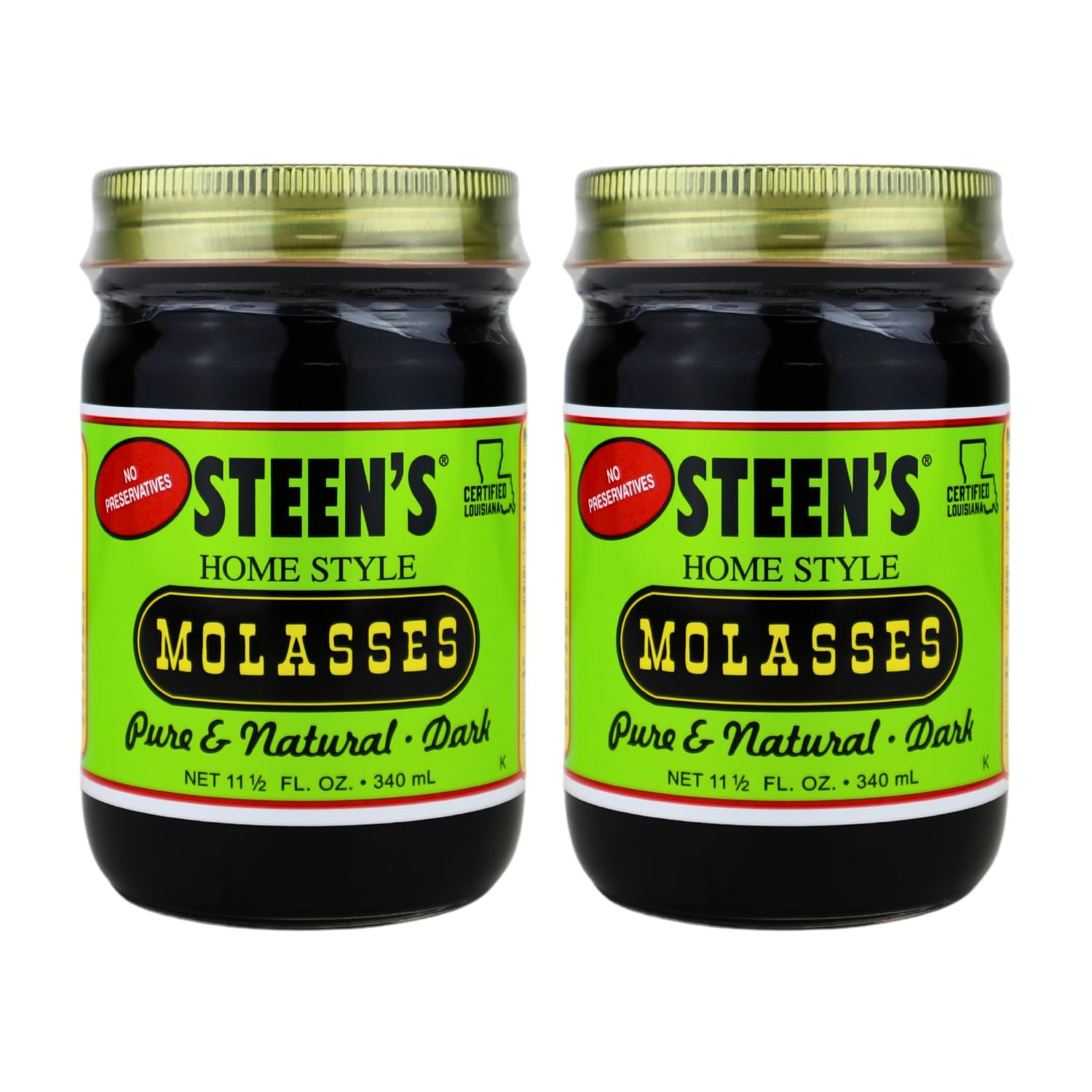 Steen's Home Style Molasses 11.5 oz - Rich, All-Natural Flavor for Baking and Cooking - 100% Pure & Natural - No Preservatives Homestyle - Hearty Flavor in Gingerbread, Cookies, Brown Sugar and Dark Rum (1 Pack)