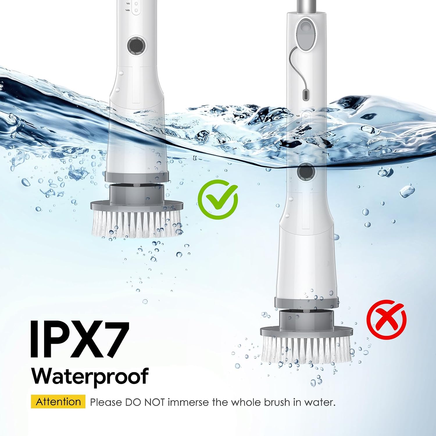 Sorpci Electric Spin Scrubber, 2026 New Cordless Cleaning Brush, Shower Cleaning Brush with 7 Replaceable Brush Heads