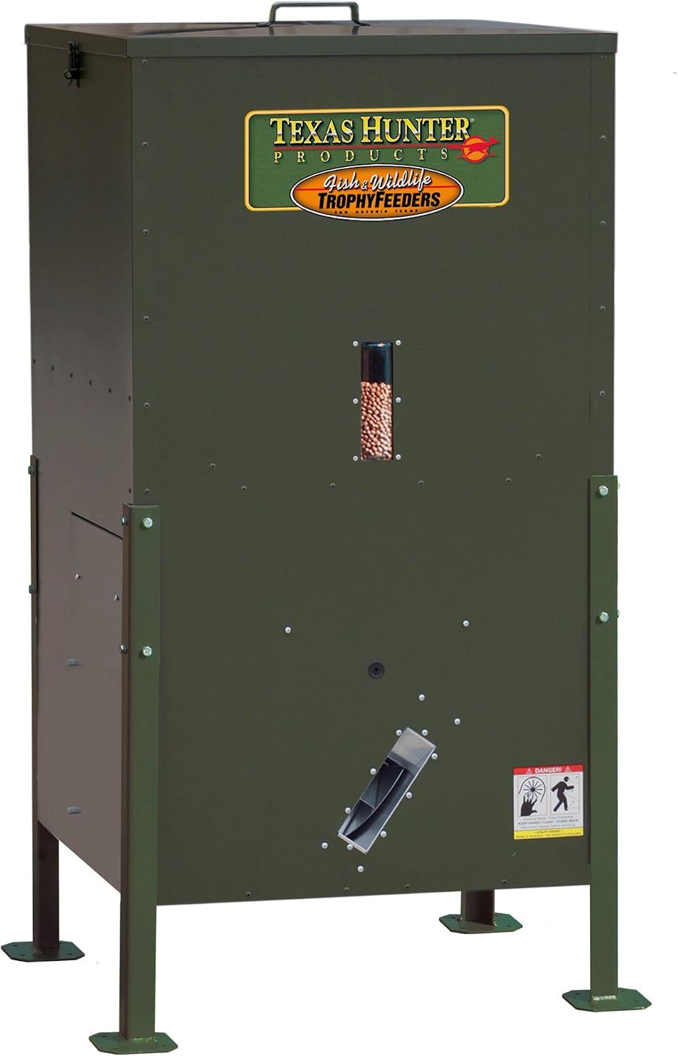 Texas Hunter Directional Fish Feeder w/Straight Legs - 175 lb. Fish Feed Capacity - Model DF300DL
