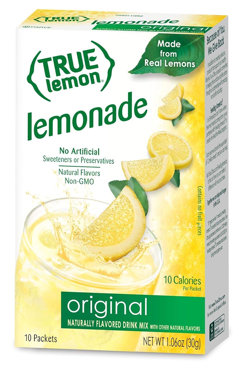 True Lemon Assorted Beverage & Lemonade Drink Mixes 10 Ct 1.06oz(Pack of 5)