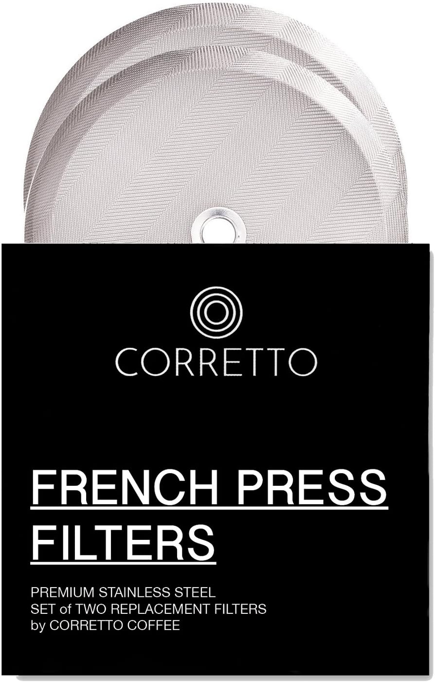 Set of 2 Replacement French Press Filters for 34 Oz French Press | Fine Mesh French Press Screens Compatible with Bodum, Secura