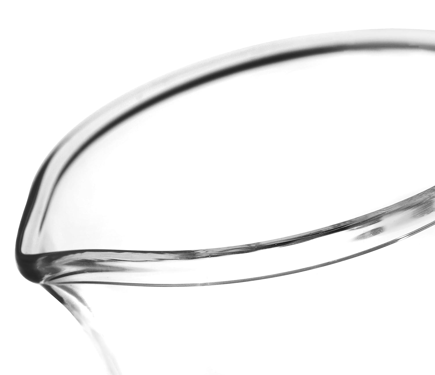 Eisco Measuring Beaker, Borosilicate 3.3 Glass, White Graduations, 50ml | Heat & Chemical Resistant, Thermal Shock Ready, 2.2mm Uniform Walls
