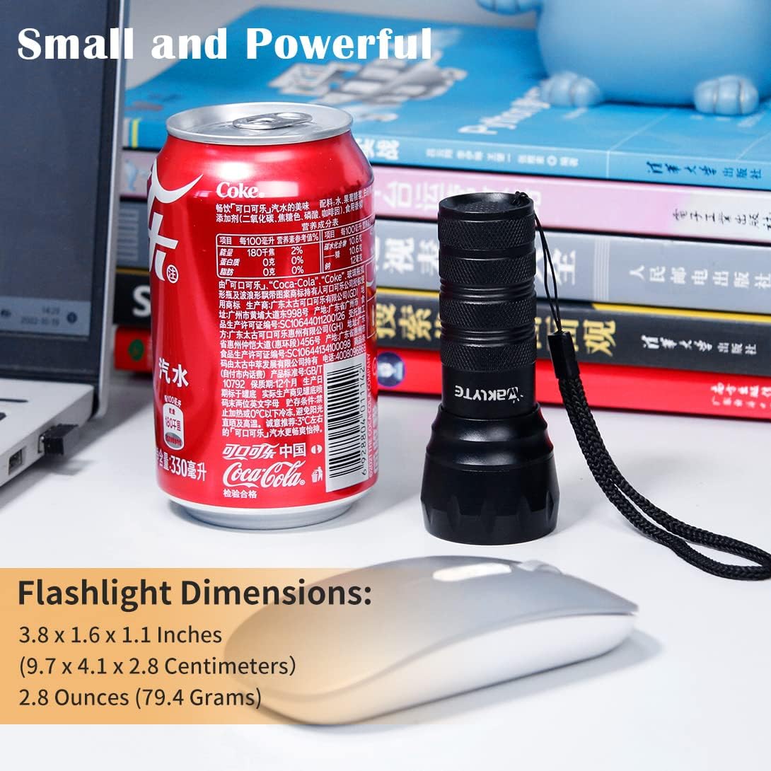Waklyte Black Light UV Light, 21 LED 395nm UV Flashlight, Powerful Mini Blacklight Flashlight