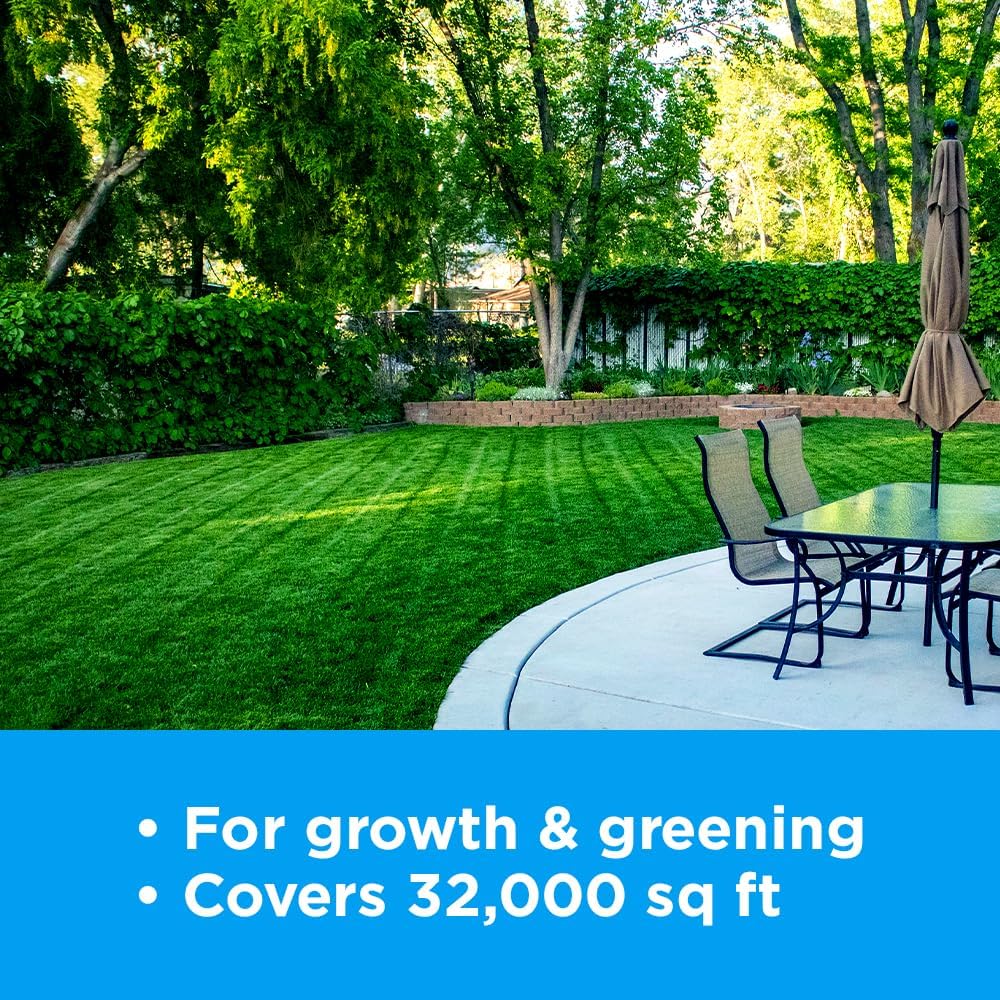 Superior 15-0-15 Liquid Lawn Fertilizer - Lawn Food for Growth & Green - Nitrogen, Potassium, Humic, Fish & Seaweed - Any Grass Type- Simple Lawn Solutions - All Season- Attached Sprayer (32 Ounce)