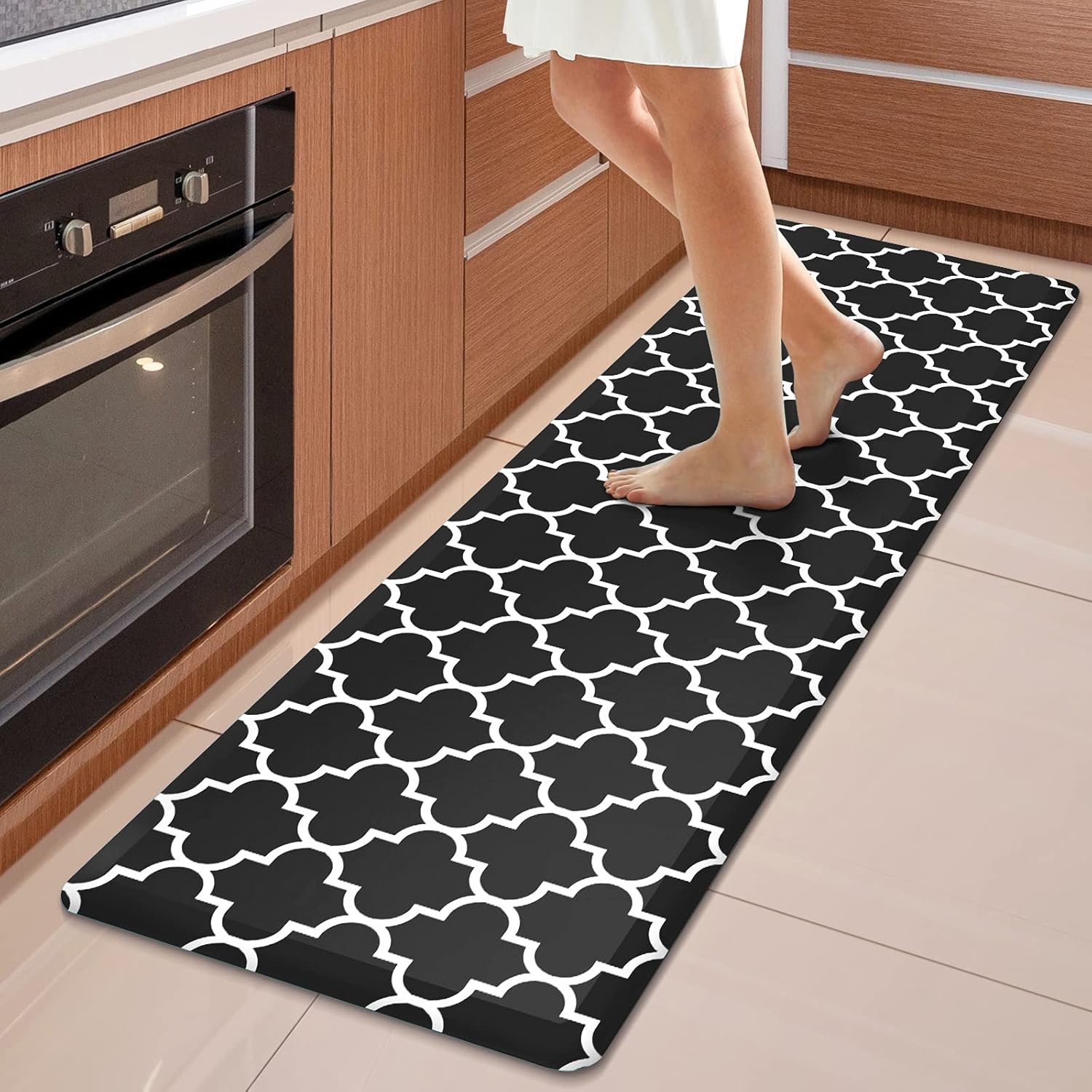 WISELIFE Kitchen Mats and Rugs Cushioned Anti-Fatigue, 17.3"x 60", Grey