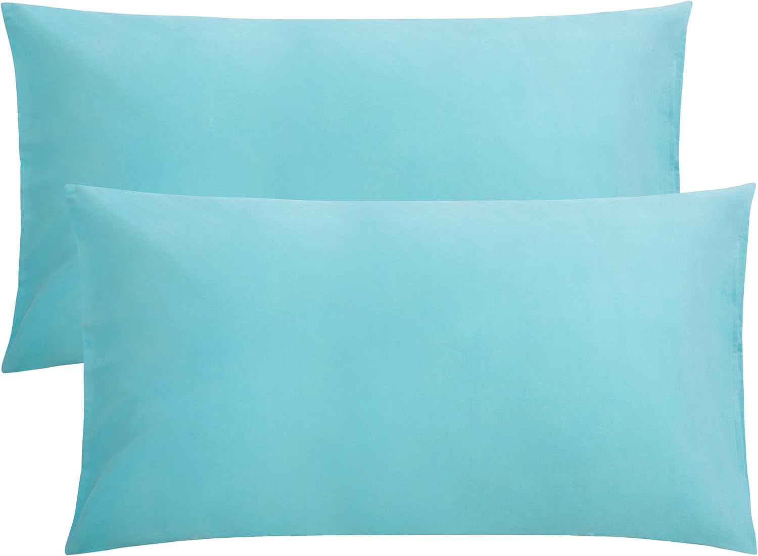 FLXXIE 2-Pack Microfiber Standard Pillow Cases, Envelope Style, White