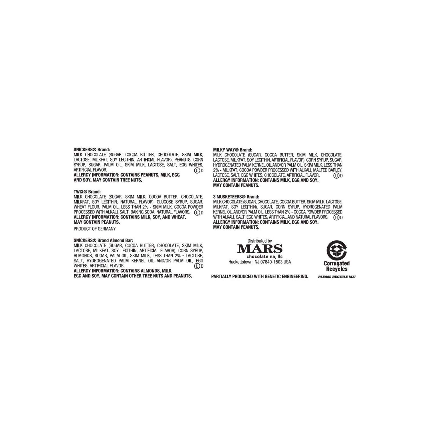 Mars Chocolate Bar Variety Pack - 30 Count (Pack of 2)