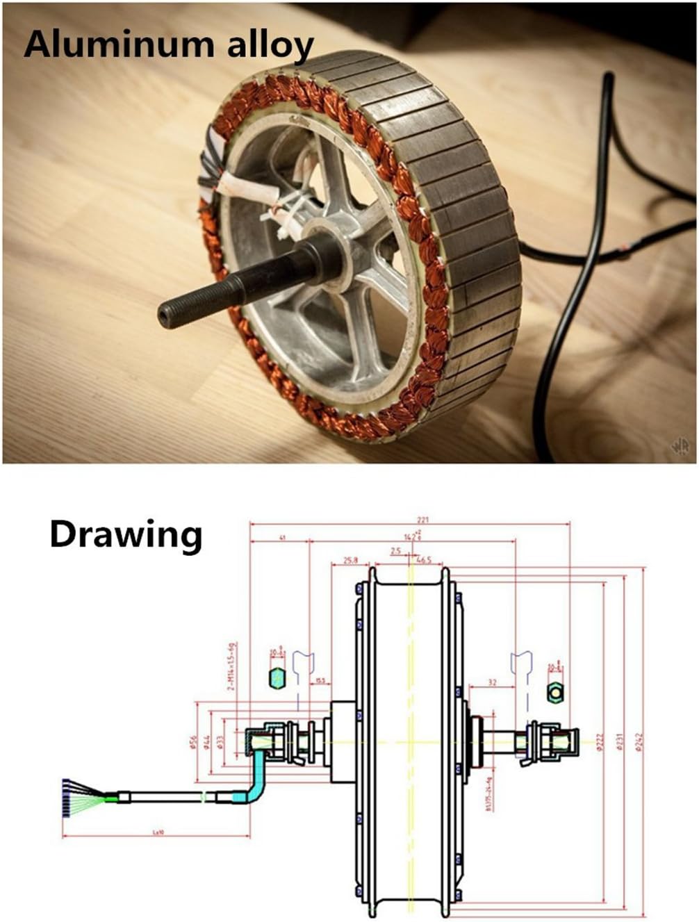 NB POWER Programmable, QS 3000W Electric Bike Conversion Kit, 72V 80A Savoton Sine Wave Programmable Controller, Brushless gearless Motor