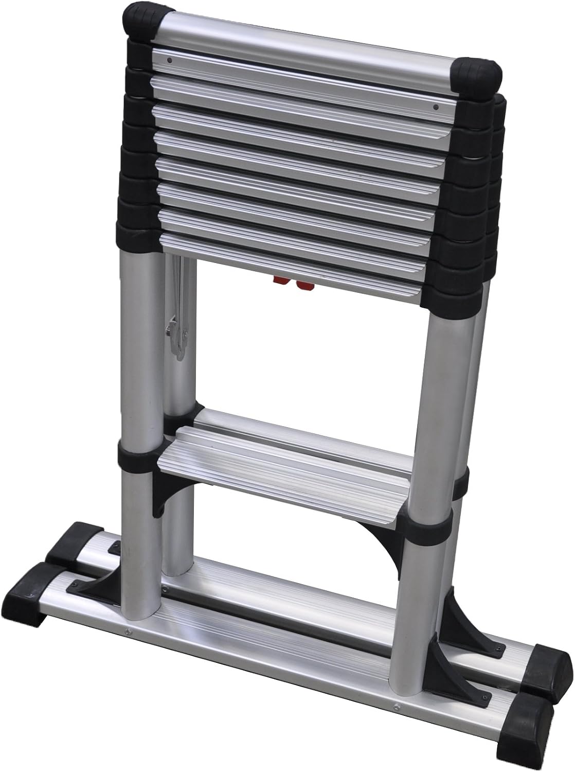 Telesteps 14ES Telescoping A-Frame Ladder – 10 ft Height, 14 ft Reach | Type 1AA 375 lb Rated | One-Touch Folding Aluminum Ladder with Stair Offset