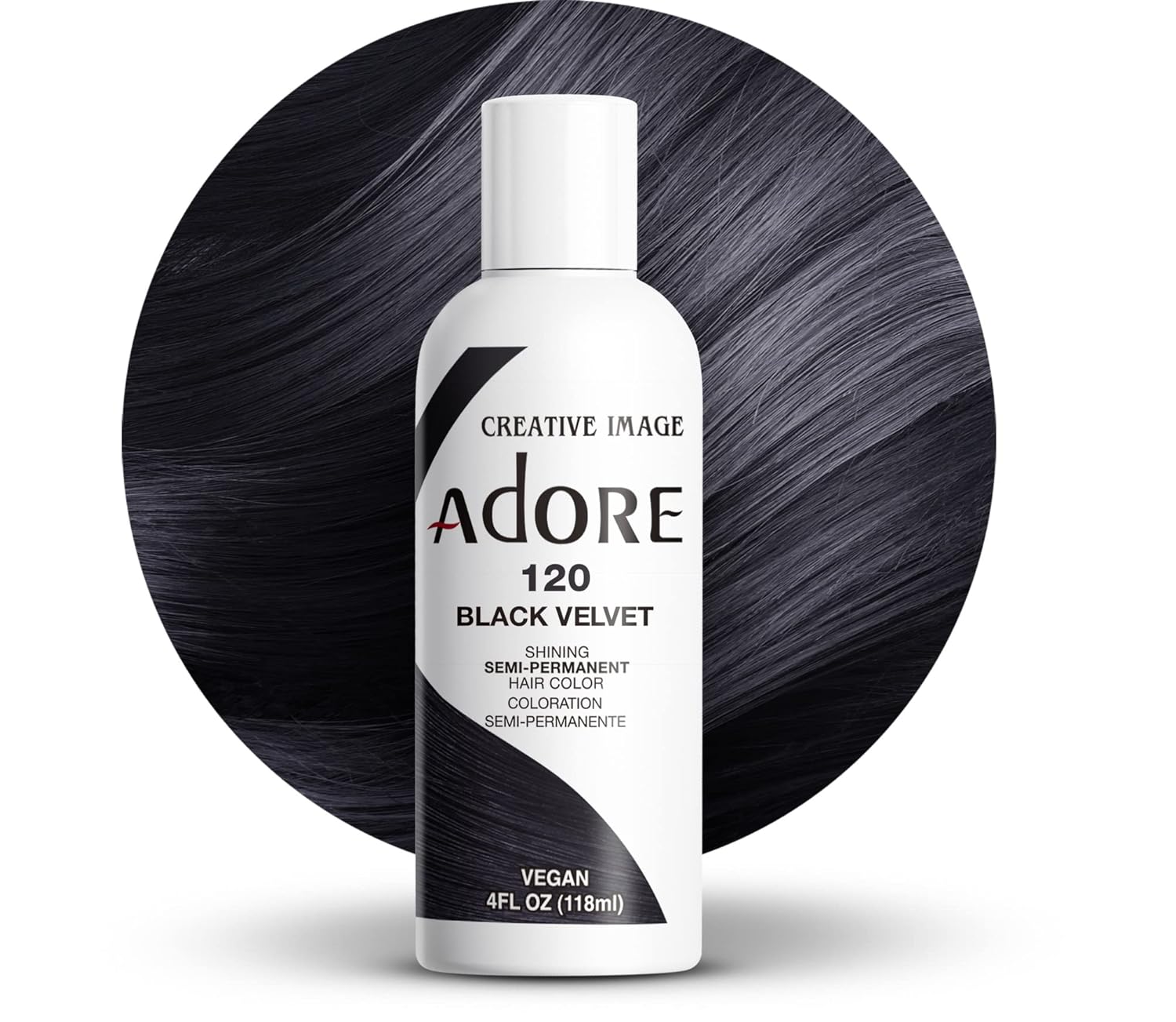 Adore Semi Permanent Hair Color, 107 Mocha, 4 Fl Oz | Vegan & Cruelty-Free Brown Hair Dye | No Ammonia, No Peroxide, No Alcohol