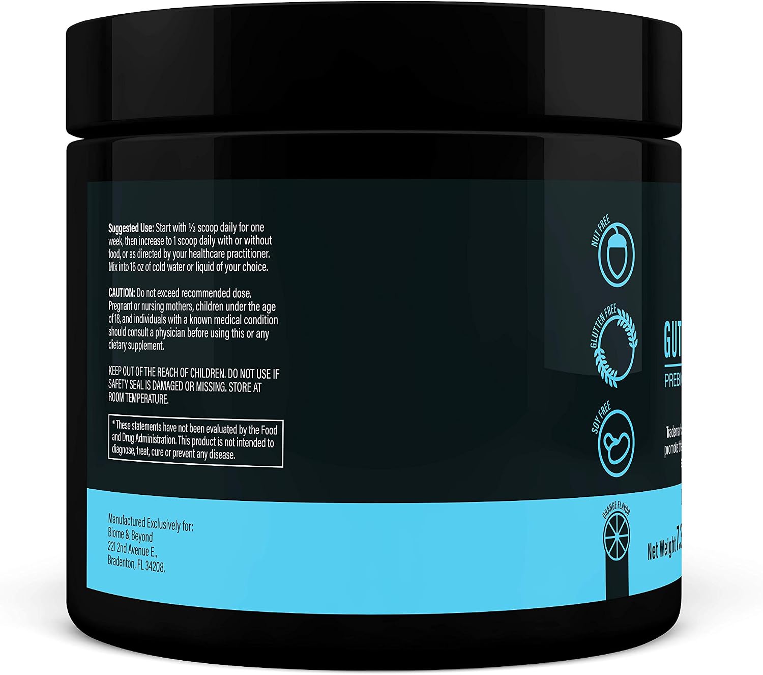 Gut Food and Repair- GI Tract & Leaky Gut Repair Powder with Trademark Prebiotics, Glutamine, Marshmallow Root, Slippery Elm Bark, Colostrum