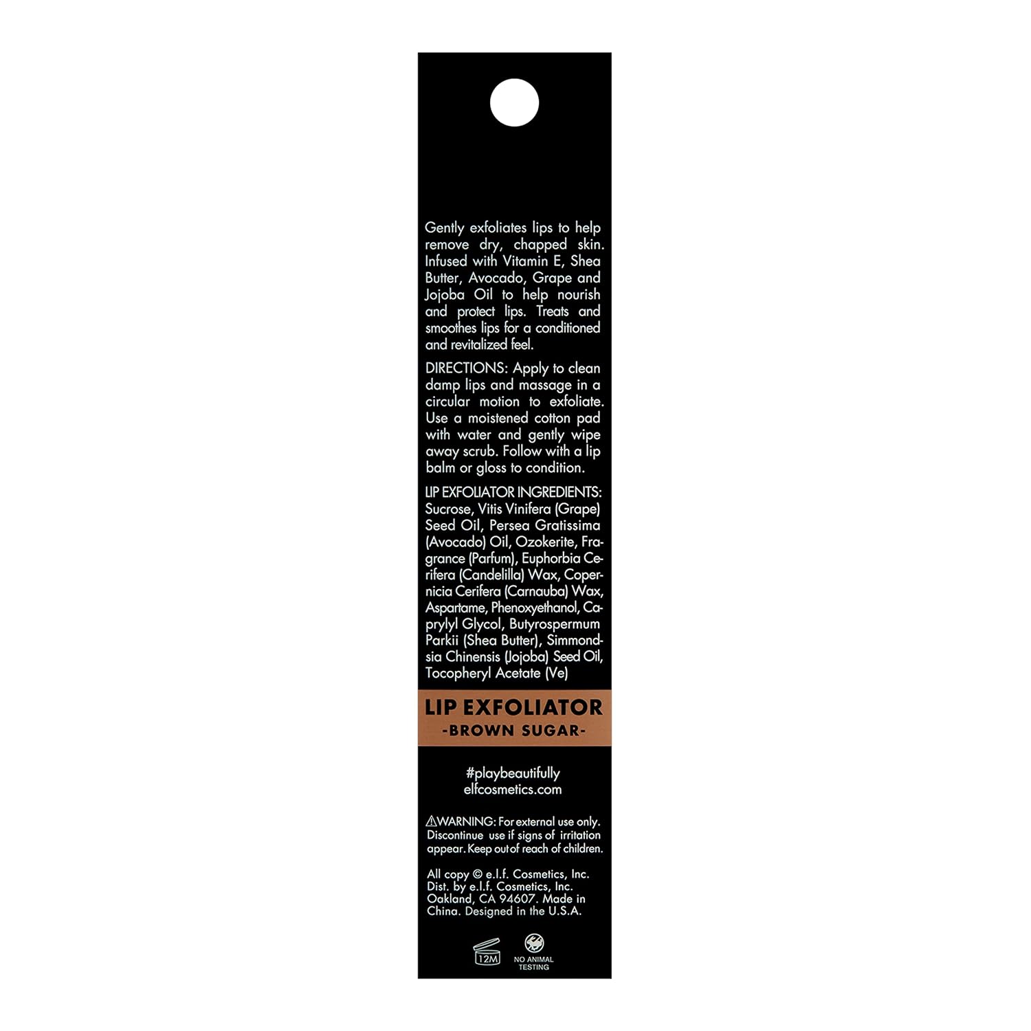 e.l.f. Lip Exfoliator, Smoothing, Conditioning, Easy To Apply, Removes Dry, Chapped Skin, Sweet Cherry, Infused with Vitamin E, Shea Butter, Avocado, Grape and Jojoba Oils, 0.11 Oz