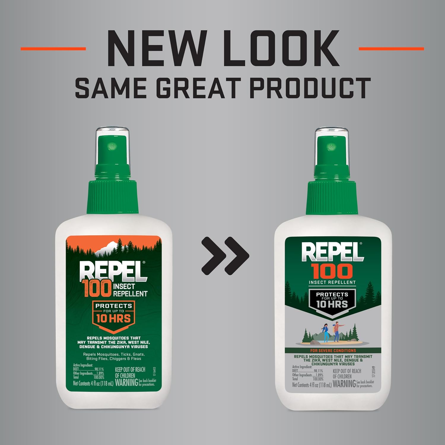 Repel 100 Mosquito & Insect Repellent 4 Oz, 98% DEET, 6 Pack | Repels Mosquitoes, Ticks, Gnats, Biting Flies, Chiggers & Fleas, Lasts Up To 10 Hours